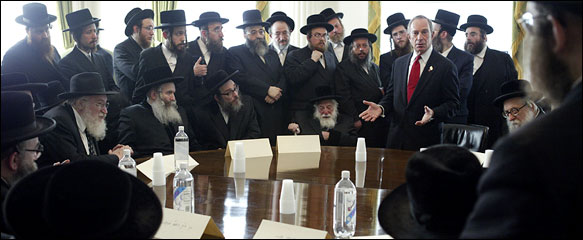 Mayor Michael R. Bloomberg met with Orthodox leaders and health officials at City Hall on Aug. 11 to discuss a practice that some rabbis consider integral to God's covenant with the Jews requiring circumcision.
